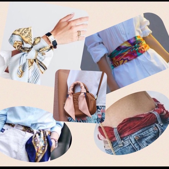 VTG Glamour Oversized Square Scarf - Picture 9 of 9